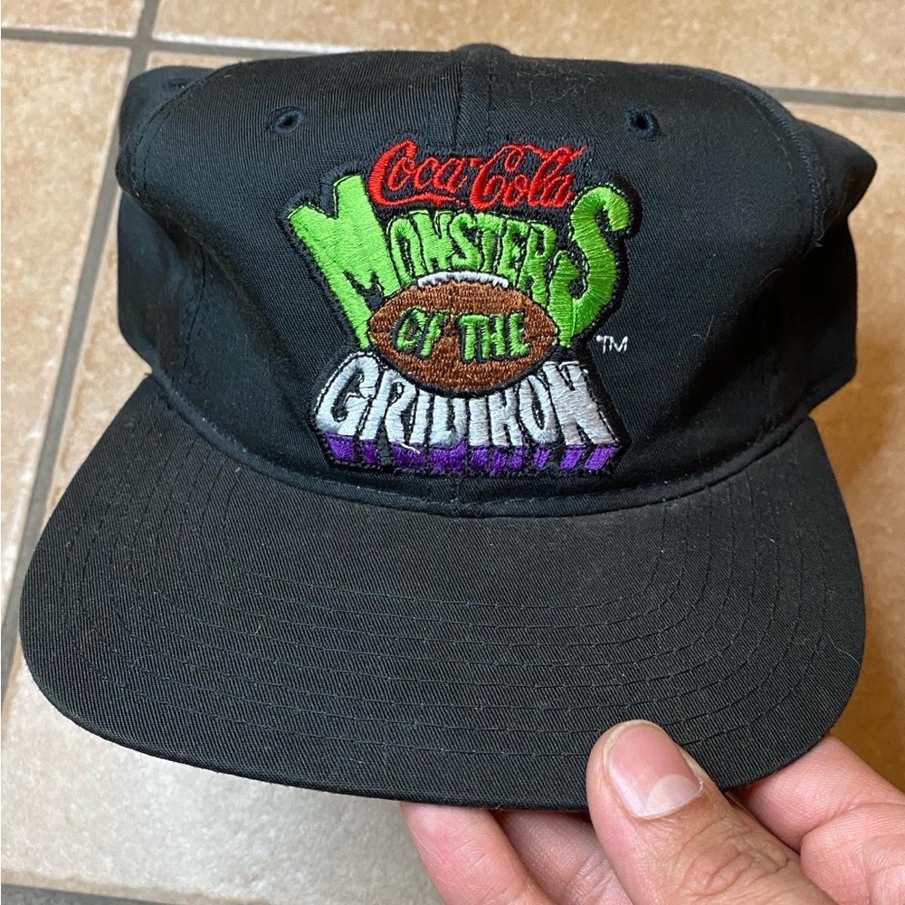 Coca Cola Monsters Of The GridIron NFL Snapback Hat Starter 90s